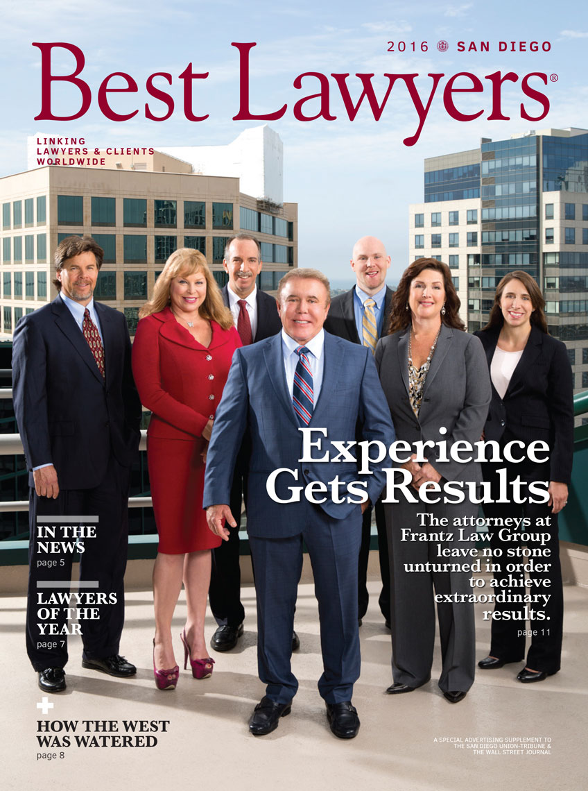 Corporate Photographer Group Shots San Diego Best Lawyers Magazine Cover