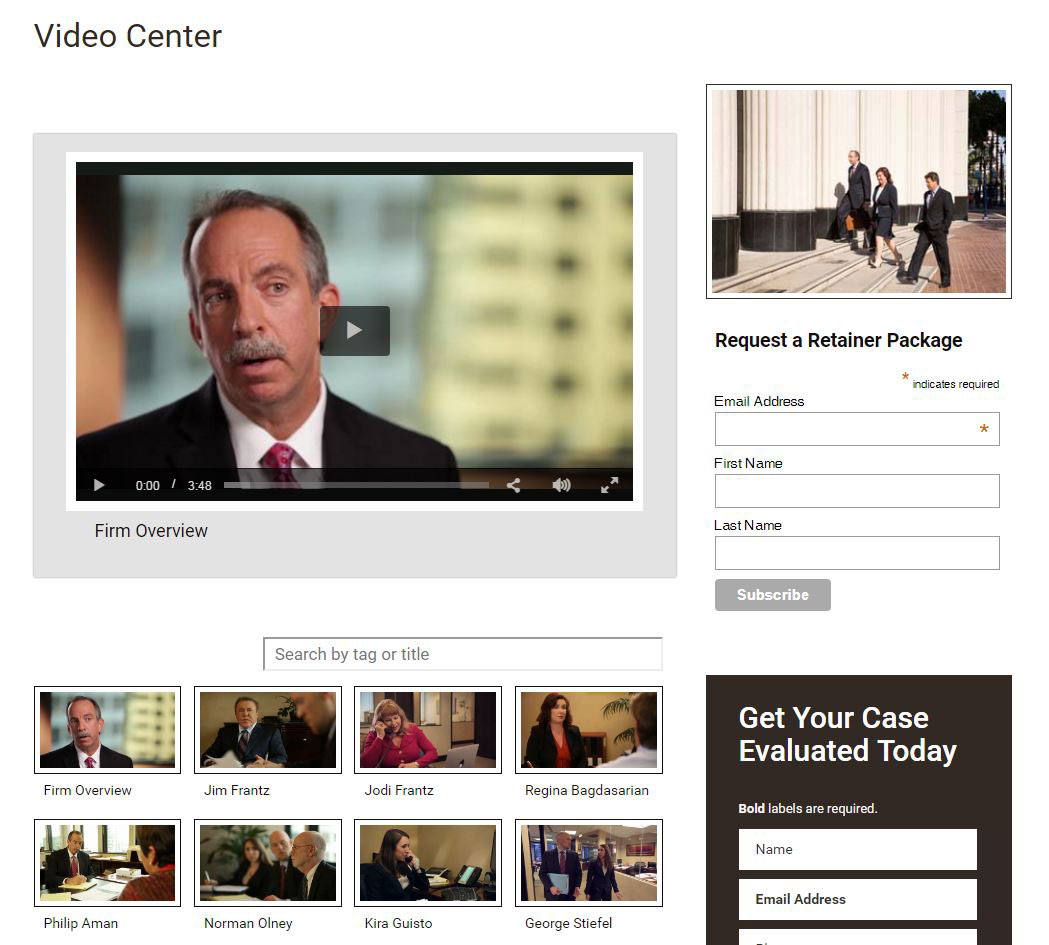 Corporate Video Production San Diego Frantz Law Group Law Firm